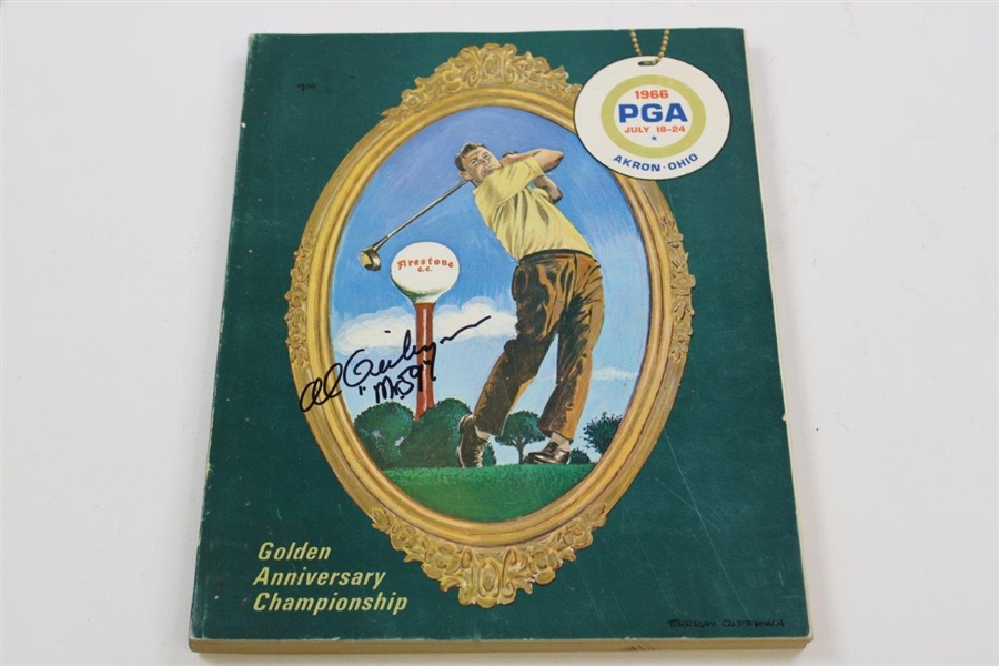 1964 & 1966 PGA Championship Programs Signed By Winners JSA ALOA
