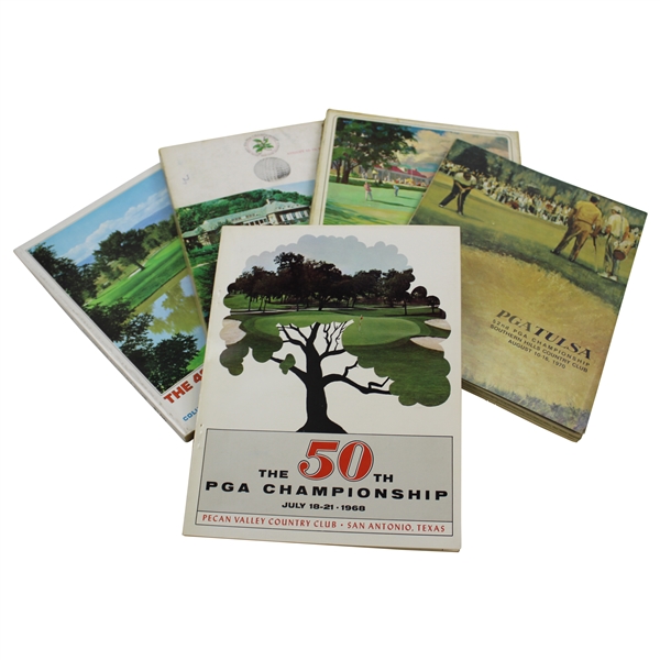 1965, 1967, 1968, 1969 & 1970 PGA Championship Official Programs