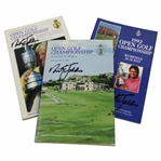 Nick Faldo Signed 1987, 1990 & 1992 Open Championship Programs JSA ALOA