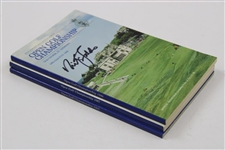 Nick Faldo Signed 1987, 1990 & 1992 Open Championship Programs JSA ALOA