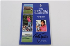 Nick Faldo Signed 1987, 1990 & 1992 Open Championship Programs JSA ALOA