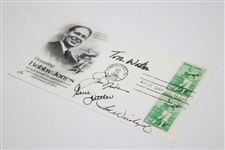 Nicklaus, Watson, Weiskopf & Littler Signed Bobby Jones First Day Cover JSA ALOA
