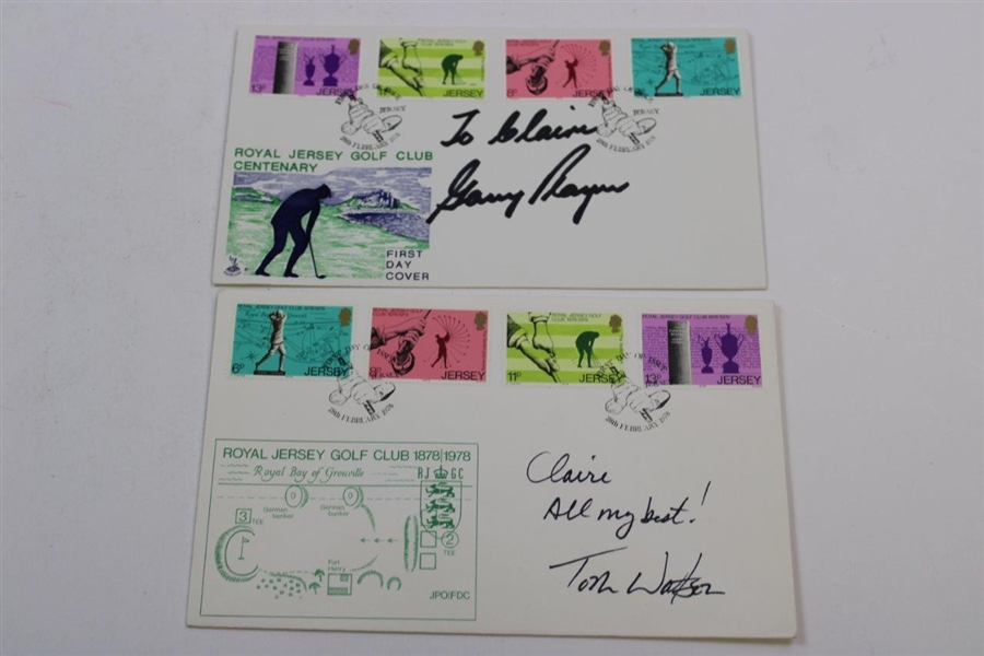 Player, Watson, Floyd & 10 Other Masters Champs Signed First Day Covers JSA ALOA