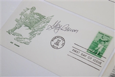 Masters Champs Middlecoff, Wall, Sarazen, Brewer & Casper Signed First Day Covers JSA ALOA