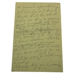 Charles 'Chick' Evans' Mother's Handwritten 5 Pages to Dr. Kennedy w/Clipping - Chick's 1913 US Open Ailment 