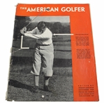Bobby Jones Nov 1931 American Golfer Magazine "Playing A Pitch Shot"
