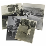 Four (4) Original Golf Themed Images Of Bing Crosby
