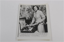 Two (2) Original Babe Didrikson Photos Head & Shoulders & UPI Wire