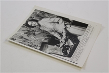 Two (2) Original Babe Didrikson Photos Head & Shoulders & UPI Wire