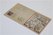 1933 Augusta National Catchet Postmarked Augusta w/Date Of ANGC Opening