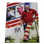 John Daly Signed Snapshots American Flag Pants Photo JSA #UU28274