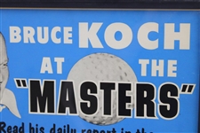 Bruce Koch at the Masters Democrat and Chronicle Broadside - Framed
