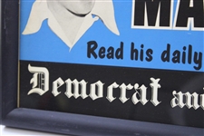 Bruce Koch at the Masters Democrat and Chronicle Broadside - Framed