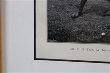 Late 1890's Swantype Sepia Photogravure of Frederick 'F.G.' Tait - Framed
