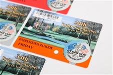 Padraig Harrington Signed Sunday 2001 Ryder Cup Ticket w/Thurs-Sat Tickets JSA ALOA