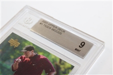 2001 Tiger Woods Upper Deck Rookie Card Beckett #0001394943 Mint 9