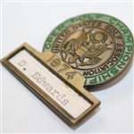 1974 US Open at Winged Foot Contestant Badge - Danny Edwards