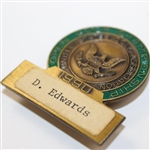 1990 US Open at Medinah CC Contestant Badge - Danny Edwards