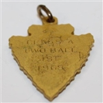 1968 Oklahoma OHSAA Regional Golf Medal Class A 2-Ball 1st Place Arrowhead Medal