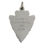 1969 Oklahoma OHSAA Regional Golf Medal Class A 4-Ball 2nd Place Arrowhead Medal