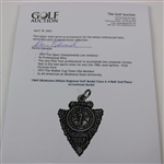 1969 Oklahoma OHSAA Regional Golf Medal Class A 4-Ball 2nd Place Arrowhead Medal