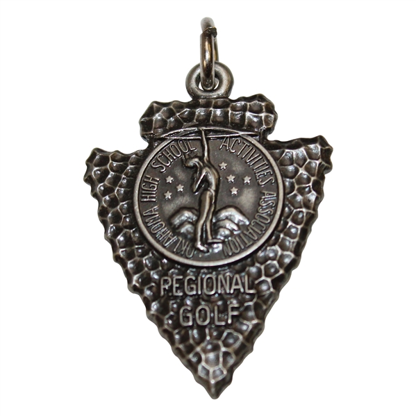 1969 Oklahoma OHSAA Regional Golf Medal Class A 2-Ball 2nd Place Arrowhead Medal