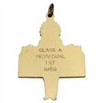 1968 Oklahoma OHSAA State Golf Medal Class A Individual 1st Place Chief Medal