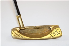 Champion Danny Edwards' Gold Plated PING Putter for 1977 Greater Greensboro Open Win