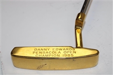 Champion Danny Edwards' Gold Plated PING A-Blade Putter for 1985 Pensacola Open Win