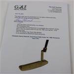 Champion Danny Edwards' Gold Plated PING A-Blade Putter for 1985 Pensacola Open Win