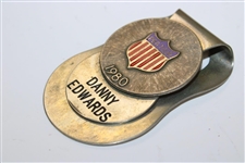 Danny Edwards' Personal 1980 PGA Tour Money Clip/Badge