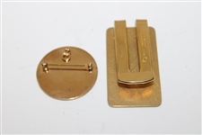 Danny Edwards' Personal Pair of 1991 PGA Tour Member Money Clip & Pin