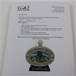 1986 1st Annual AT&T Pebble Beach National Pro-Am Ltd Ed Decanter - Danny Edwards Collection