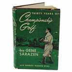 Gene Sarazen Signed 1st Edition Thirty Years Of Championship Golf Book JSA ALOA
