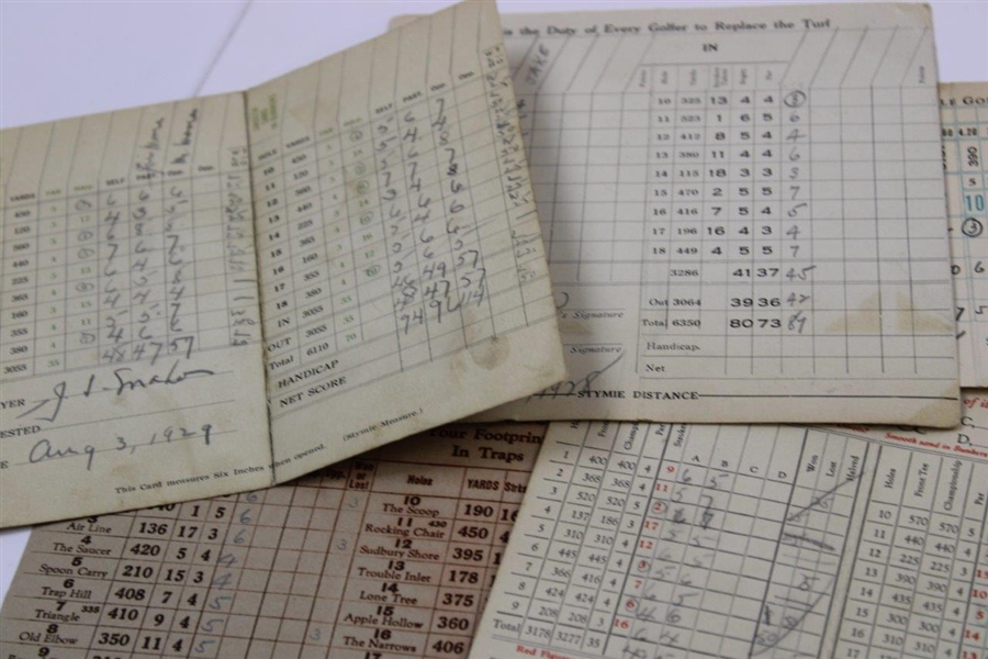 Lot of 21 1920'S Golf Score Cards
