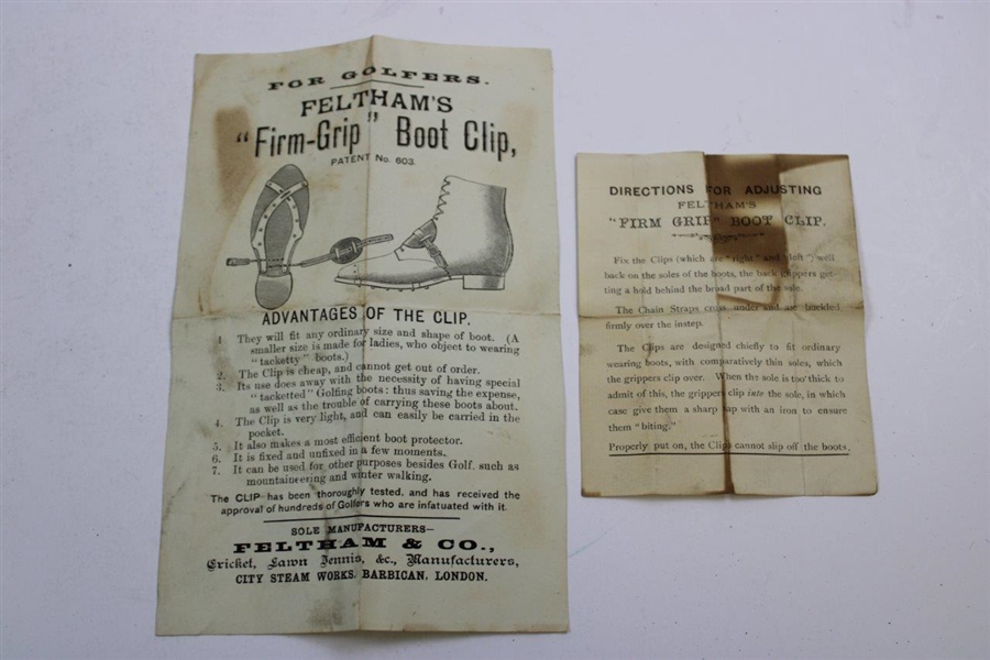 1900s Feltham's Boot Clip In Box