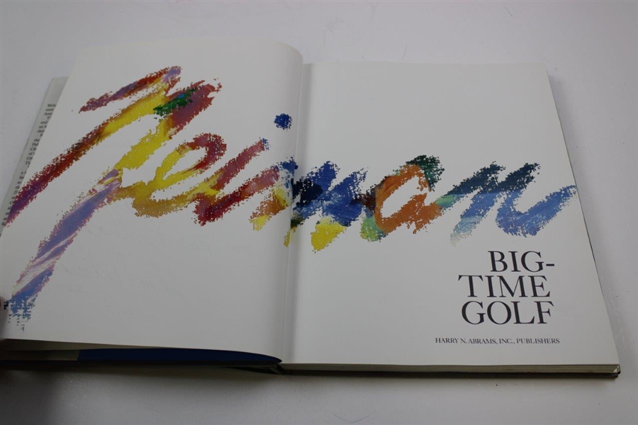 LeRoy Neiman Signed 'Big Time Golf' JSA ALOA