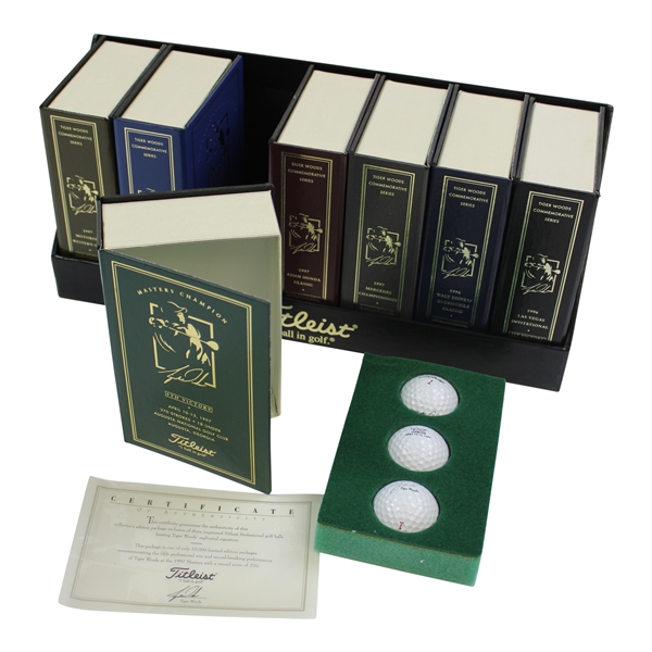 Titleist Tiger Woods Commemorative Golf Ball Series 1st - 7th Victories