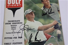 Nicklaus, Palmer & Player Signed Golf Digest Magazine JSA ALOA