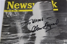 Alan Shepard Signed Newsweek Magazine JSA ALOA