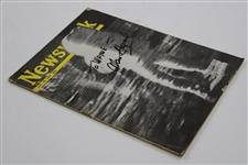 Alan Shepard Signed Newsweek Magazine JSA ALOA
