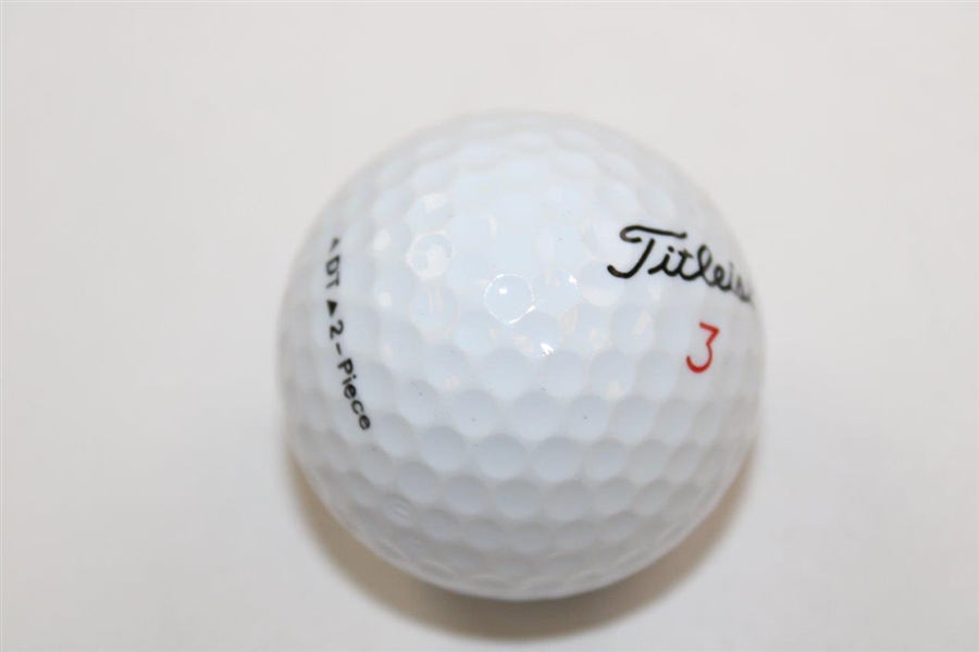 Ernie Els Signed 1997 US Open At Congressional Titleist 3 Logo Golf Ball With Box JSA ALOA