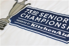 Roger Chapman Signed 2012 Senior PGA Championship Flag With Winning Score PSA# AM10220
