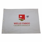 Max Homa Signed Wells Fargo Championship Flag JSA ALOA