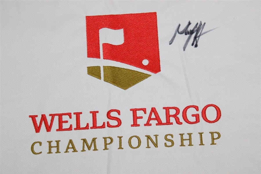 Max Homa Signed Wells Fargo Championship Flag JSA ALOA