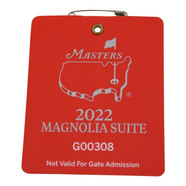 2022 Masters Magnolia Suite Badge #G00308