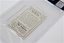 Walter Hagen 1932 Bulgaria PSA Graded PR 1 Card #66520888