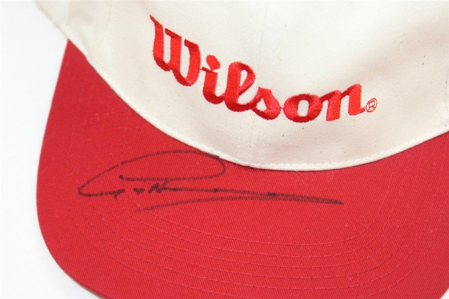 Greg Norman Signed Wilson Hat JSA #QQ35390