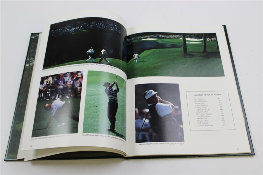 Bernhard Langer Signed 1993 Masters Tournament Green Annual Book JSA ALOA