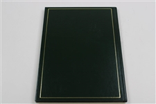 Bernhard Langer Signed 1993 Masters Tournament Green Annual Book JSA ALOA
